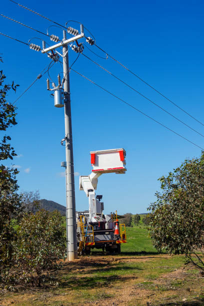 Responsible pole setting ensuring project safety and foundation accuracy.